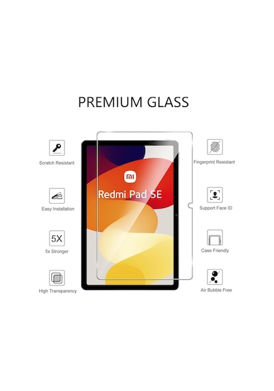 Xiaomi Redmi Pad Se 11inç Nano Kırılmaz Ekran Koruyucu Kırılmaz Şeffaf Cam Koruyucu Tam Uyumlu