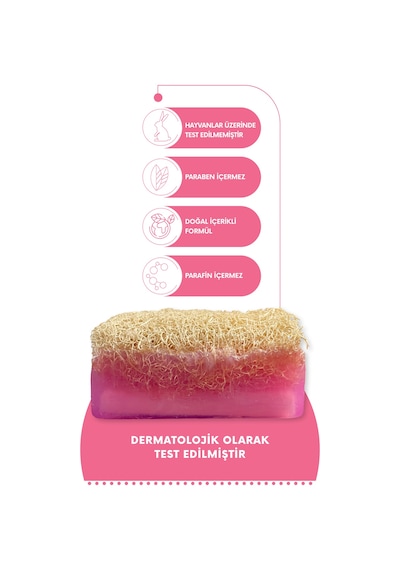 Mia Herba Doğal Kabak Lifli Gül Sabunu 100 G
