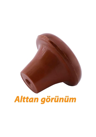 15 Adet Sert Plastik Mantar Düğme Kulp Ceviz Dolap Mobilya Mutfak Dolabı Çekmece Kapak Kulpu Kulbu