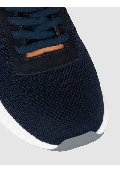 Cabani Erkek Triko Detaylı Kışlık Sneaker Lacivert