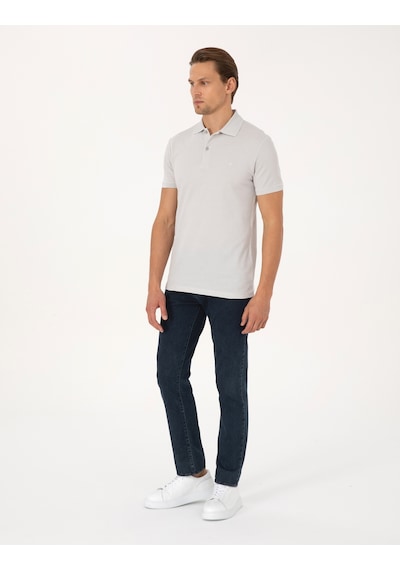 Pierre Cardin Erkek Açık Gri Tişört Basic 50325323-vr001 Açık Gri