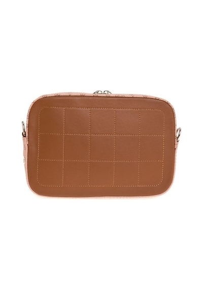 Bilik Deri Monogram Pembe/taba Kadın Çapraz Askılı Çanta İv Z-25- 001
