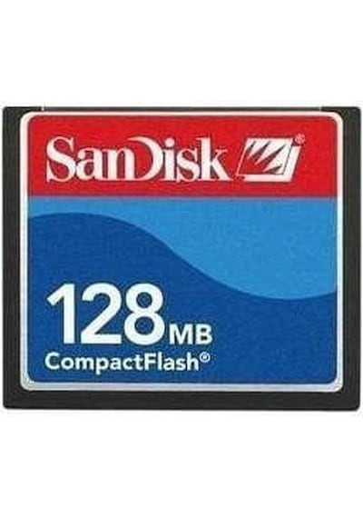 Sandisk Compact Flash 128 Mb Cf Kart Fotoğraf Makinası Hafız