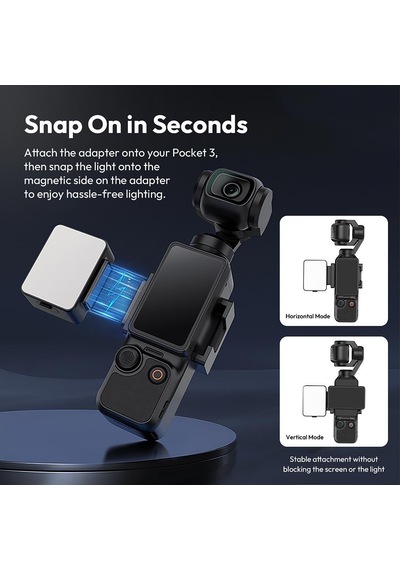 Ulanzi Lm001 Pocket 3 Manyetik Mini Led Işık - L168