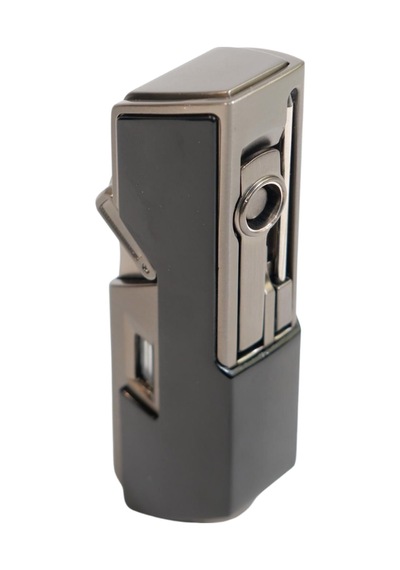 Cohiba Tek Torch Pürmüz Delici İğneli Siyah Metal Puro Çakmağı - Tr9594