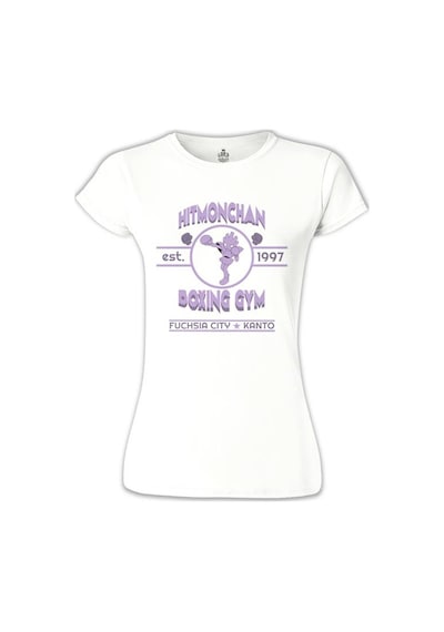 Pokemon Go - Hitmonchan Beyaz Kadın Tshirt 001