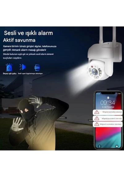 O-kam 3031pro Tek Kamera 3mp Hareketli Wifi Akıllı Kamera , Yapay Zeka, Gece Görüş, Karşılıklı Konuşma