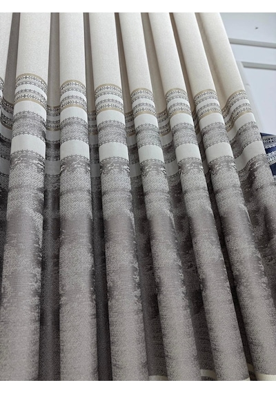 Nivemeshome Urla V-5202 Vizon 1/3 Sık Pileli Fon Perde Apm Çok Renkli
