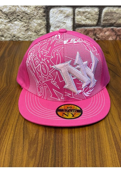Hamze Ny Yankees Hip-hop Snapback Rapper Basket Beyzbol Şapka Cap Pembe
