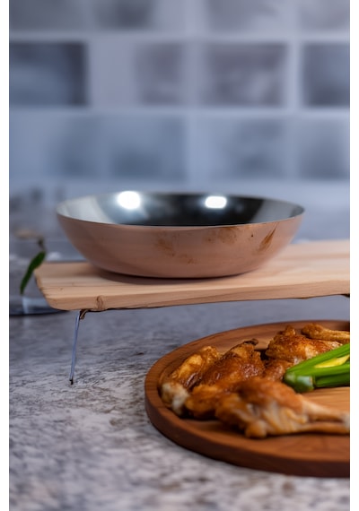 Cuvesta El Yapımı Modern Kalın 1.5mm Bakır Tabak 20x4cm