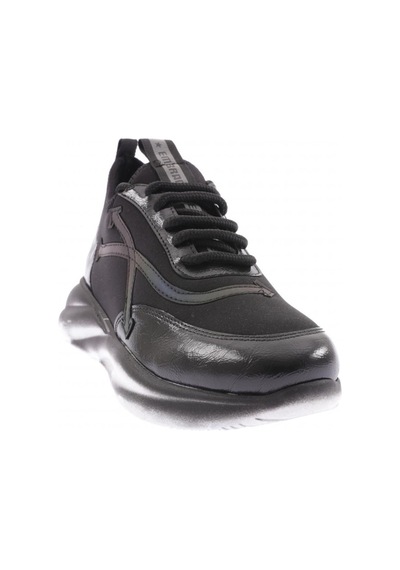 Dgn 311 Kadin Kalin Taban Yazi Detayli Sneakers Ayakkabi 311-2026-R1534 Siyah