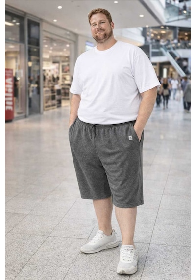Akt Gayem Butik Çok Büyük Beden Kapri 7xl-10xl G3 Füme Mel
