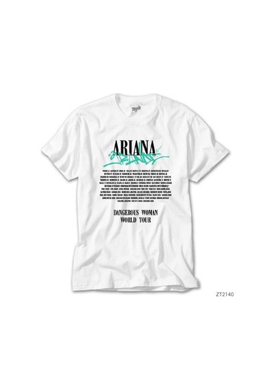 Ariana Grande Dangerous Woman World Tour Beyaz Tişört