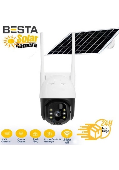 3 Mp Wifi Solar Kablosuz Güvenlik Kamerası Bs-2090