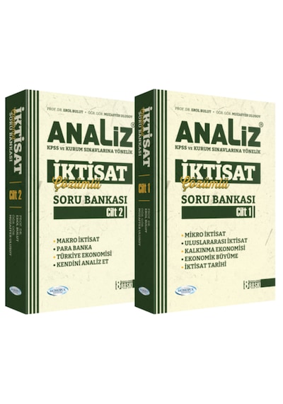 Analiz İktisat Çözümlü Soru Bankası 8. Baskı Cilt 1-2 Monopol Yayınları