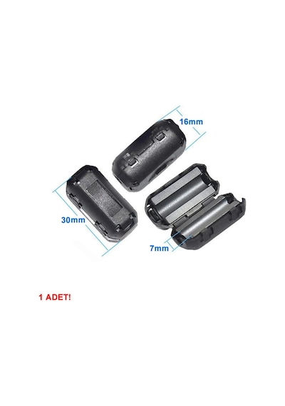 7mm Ferrit Halka Filtre Kablo Gürültü Bastırıcı Azaltıcı Yüzük Bead Rfı Emı Girişim Engelleyici