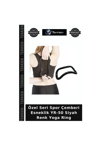 Özel Seri Spor Çemberi Esneklik Yr-50 Siyah Renk Yoga Ring