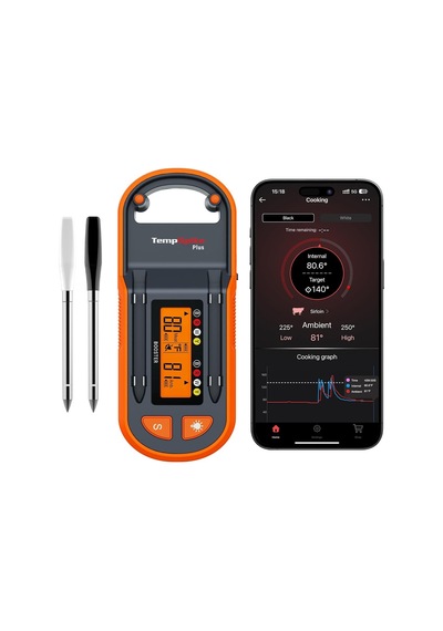 Thermopro Tp972 Twin Tempspike Plus Mobil Uygulama Ve Ekran Kontrollü, 182m Menzilli Çift Problu Tam Kablosuz Profesyo