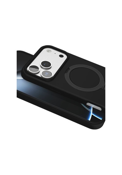 Apple İphone 17 Pro Max Regal Magsafe Standlı Kapak - Siyah 0.2M-Çok Renkli