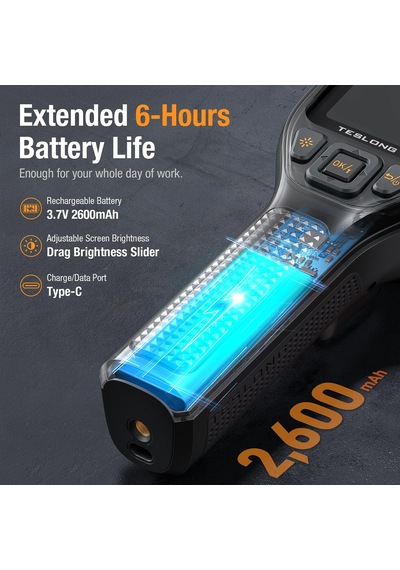 Teslong Ttm120s Termal Kamera, 3,2" Lcd Ekran, 240 180 Süper Çözünürlük