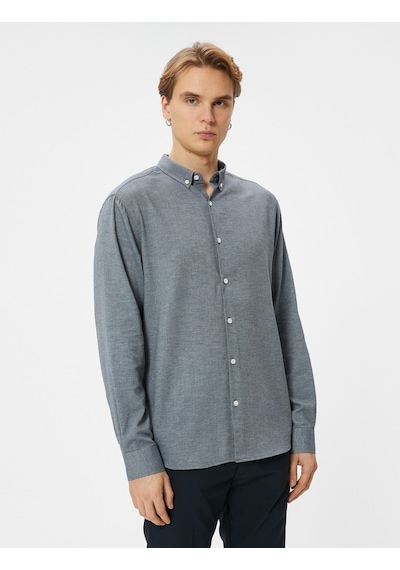 Koton Slim Fit Gömlek Uzun Kollu Klasik Yaka Düğmeli Lacivert 4sam60156hw Lacivert Koton Slim Fit Gömlek Uzun Kollu Klasik Yaka Düğmeli Lacivert 4sam60156hw Lacivert