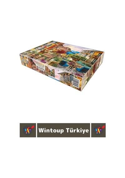 El Göz Koordinasyon Beceri Görsel Algı Geliştirici 1000 Parça Çocuk Puzzle İtalya'da Gün Batarken