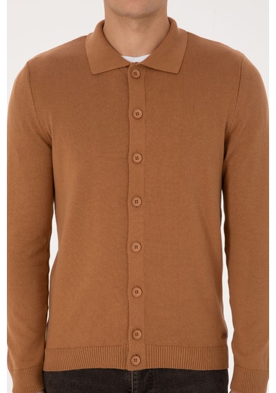 U.s. Polo Assn. Erkek Hırka Triko 50313690-vr233 Bisküvi