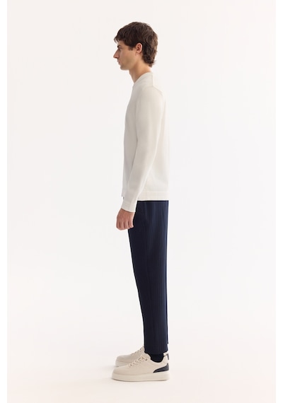 Avva Erkek Ekru Bisiklet Yaka Rayon Tüylenmeyen Regular Fit Triko Kazak A52y5001