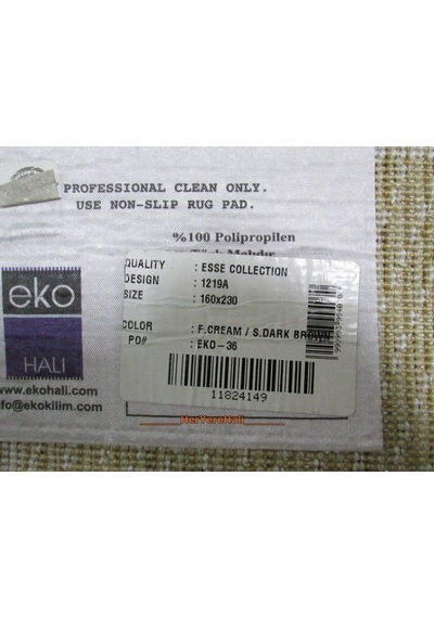 Eko Halı Shaggy 1219Cb Kahve 160X230 Cm