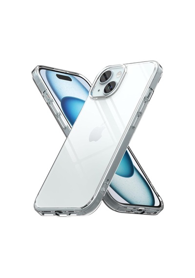 Apple İphone 15 Plus Uyumlu Kılıf Kamera Korumalı Sararma Karşıtı Clear Silikon Şeffaf Kılıf Çok Renkli