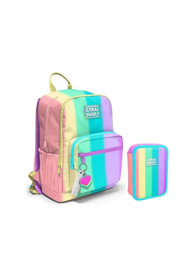 Coral High Çok Renkli Renk Geçişli Kız Çocuk Okul Çantası Ve Organizer Kalemlik Seti - İlkokul Ve Ortaokul Yeşil - Pembe Coral High Çok Renkli Renk Geçişli Kız Çocuk Okul Çantası Ve Organizer Kalemlik Seti - İlkokul Ve Ortaokul Yeşil - Pembe