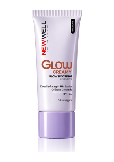 New Well Glow Boosting Işıltı Veren Nemlendirici Yüz Kremi SPF15+ 01 Pink Pearl