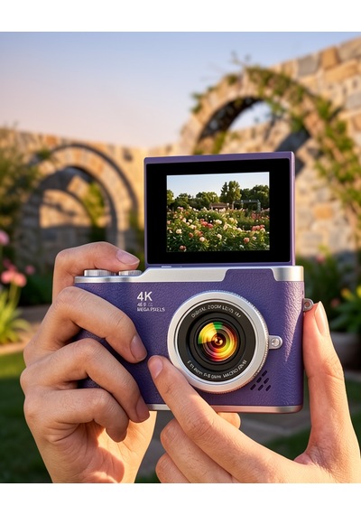 Flip Ekranlı Dijital Kamera 4k 48 Mp Güzelleştirme Modu