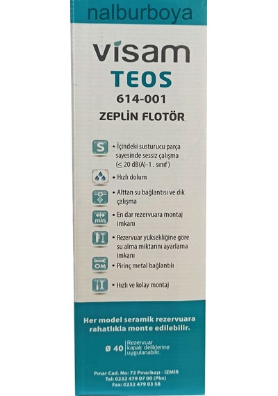 Visam Teos Basmalı Klozet İç Takımı 1.kalite-sessiz Çalışır-depos