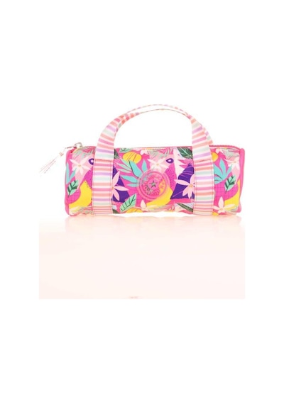 Kaukko Travel Double Stripe Kalem Çantası Pink K2595