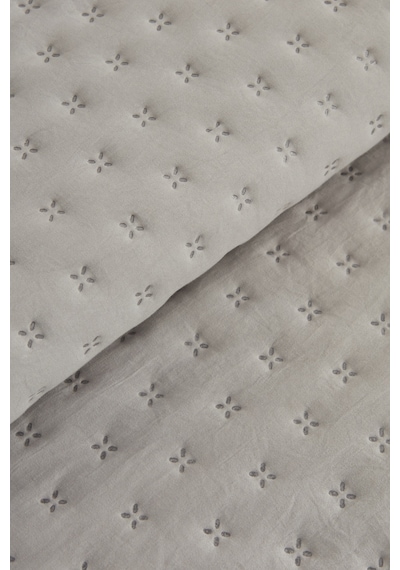 Karaca Home Breeze Soft Çift Kişilik Yatak Örtüsü Gri Gri