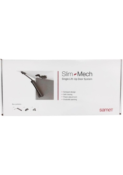 Samet Slim Mech D Tekli Kalkar Kapak Sistemi 2li Gümüş