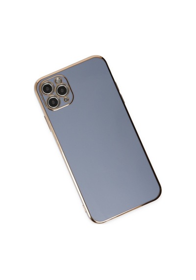 Apple iPhone Uyumlu  11 Pro Max Uyumlu Kılıf Volet Silikon - Mavi