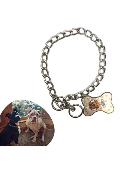 65 Cm Uzunlukta Zincir Model Köpek İçin Boyun Tasması 5332 Açık Bej - Bej