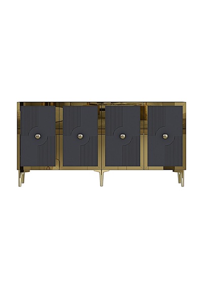Ka1526btg Pega Konsol Ve Tv Sehpası Beyaz-traverten-gold 150cm