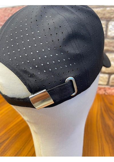 Hamze Paraşüt Mikro Kumaş Yazlık Delikli Unisex Cap Şapka Siyah