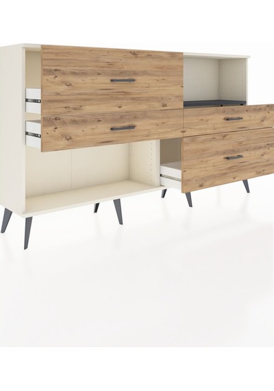Arges Konsol Tek Raflı 4 Çekmeceli 176x30x99 Aytaşı-antrasit/çam Aytaşı-antrasit/çam Arges Konsol Tek Raflı 4 Çekmeceli 176x30x99 Aytaşı-antrasit/çam Aytaşı-antrasit/çam