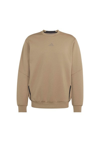 Khasıx Adidas Erkek Günlük Kapşonlu Eşofman Üstü D4t Crew Sweats Kv1463 Kahverengi