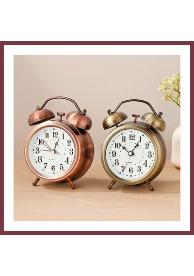 Storeşahin Metal Masa Çalar Saat - Pilli Işıklı 8 Cm Shn0720
