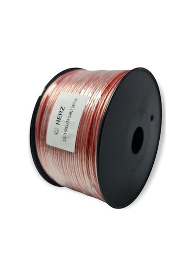 Herz 2X0.75Mm Hoparlör Kablosu 100Metre Şeffaf