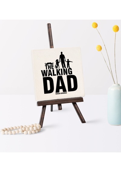 Babalar Gününe Özel The Walking Dad Şovaleli Doğal Taş - 2