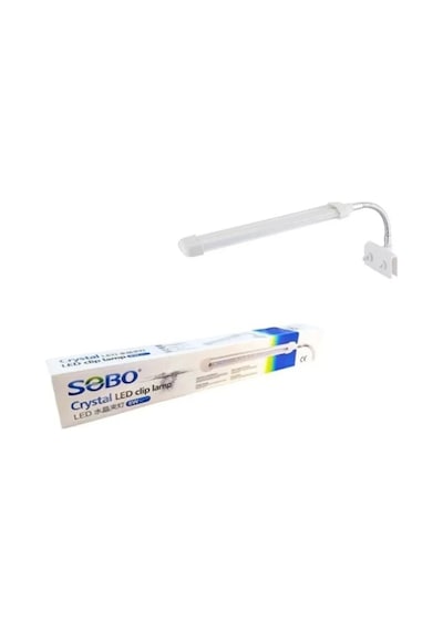 Sobo Akvaryum Klipsli Led Askı Lamba 6w 24 Cm Beyaz+pembe Sb-cl6w