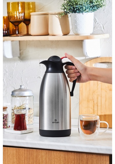 Emsan Clark Termos Inox 2,5 L Gümüş