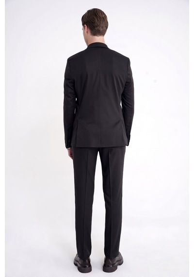 Efor Slim Fit Mono Yaka %97 Tencel Kumaş Çift Yırtmaç Esnek Lacivert Takım Elbise Tk 941
