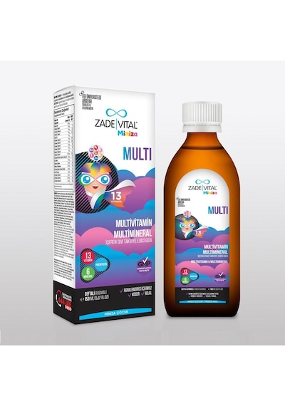 Zade Vital Miniza Multi Sıvı Takviye Edici Gıda 150 ML